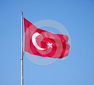 The flag of Turkey