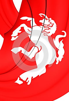 Flag of Twente Region, Netherlands.