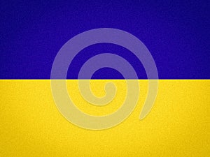The flag of Ukraine, two equally sized horizontal bands of blue and yellow, Illustration image