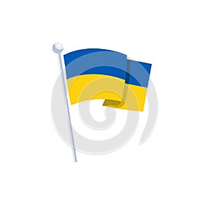 Flag of Ukraine vector illustration.