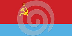 Flag of the Ukrainian Soviet Socialist Republic between 1949 and 1991