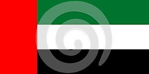 Flag of the United Arab Emirates. Vector illustration EPS10