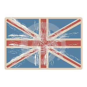 flag united kingdom with opaque grunge texture