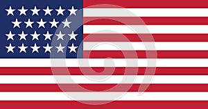 Flag of the United States between 1820 and 1822 23 stars