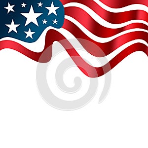 Flag of United States of America as a Patriotic background