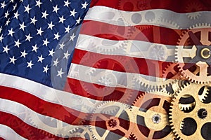 Flag of United States of America - Industrial Power