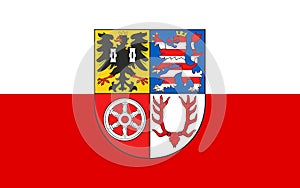 Flag of Unstrut-Hainich in Thuringia, Germany