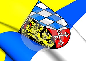 Flag of Upper Palatinate, Germany.