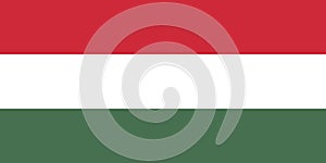 flag of Uralic peoples Hungarians, Magyars. flag representing ethnic group or culture, regional authorities. no flagpole. Plane
