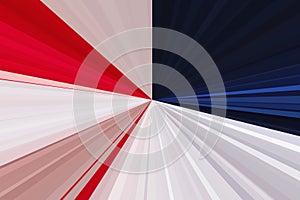 Flag of the USA. Abstract rays background. Stripes beam pattern. Stylish illustration modern trend colors.