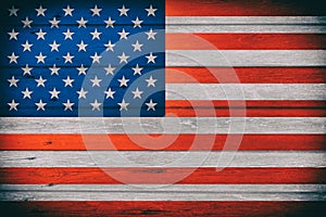 Flag of USA grunge