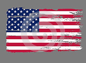 Flag USA Grunge vector