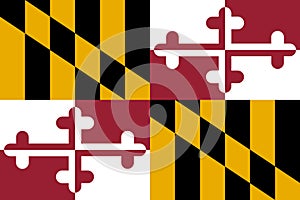 Flag of the USA State of Maryland, vector.