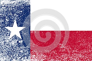 Texas State Flag Grunge