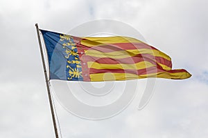 Flag of Valencia, Spain photo