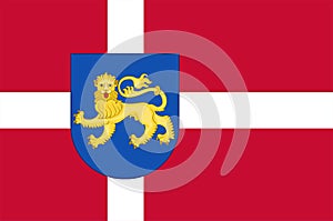 Flag of Varde in Southern Denmark Region photo