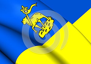 Flag of Velsen, Netherlands.