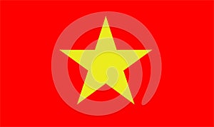 Flag of Vietnam, abstract flag of strips.