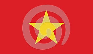 Flag of vietnam icon illustration