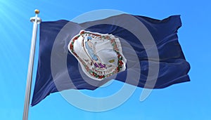 Flag of Virginia state, region of the United States photo