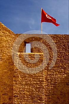 flag in the wall photo