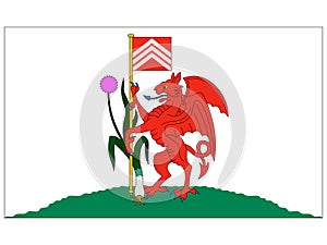 Flag of the Welsh City of Cardiff