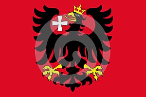 Flag of Wetzlar in Lahn-Dill of Hesse, Germany