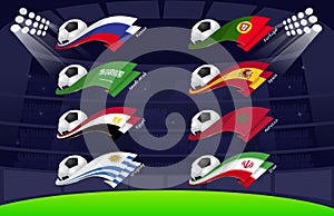 Flag world soccer 2018 Vol1