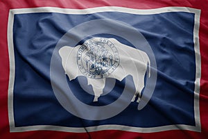 Flag of Wyoming state photo