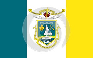 Flag of Yellowknife in Northwest Territories, Canada