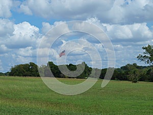 Flagpole Hill Just Got A New Flag Pole After A Storm.