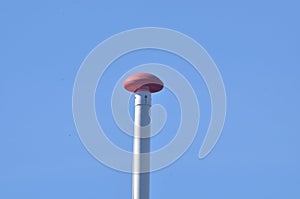 flagpole with red knob