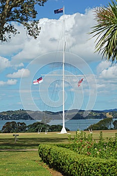 Flagpole at Waitangi Treaty House