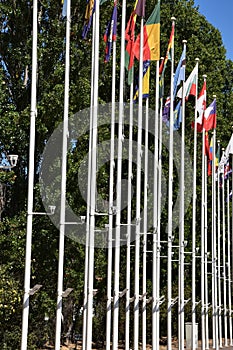 Flags from 1998 World Exposition in Lisbon, Portugal