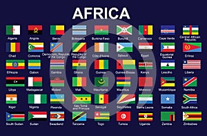 Flags of Africa photo