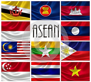 Flags of ASEAN Nations