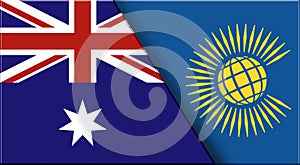 Flags of Australia and Commonwealth of Nations. Commonwealth of Nations