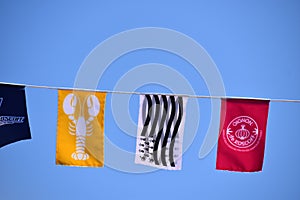 Flags of Brittany and Roscoff