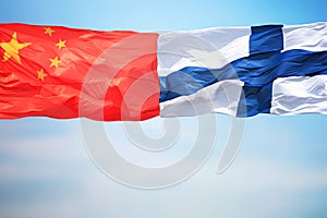 Flags of China and Finland