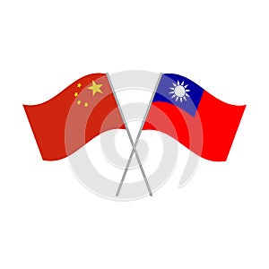 Flags of China and Taiwan