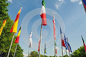 Flags of different nations