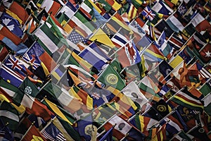 Flags of differnt contries photo