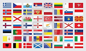 Flags of Europe photo