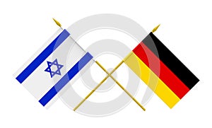 Flags, Germany and Israel