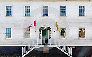 Flags on Loyalist House