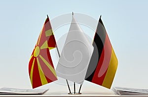 Flags of Macedonia FYROM and Germany