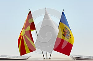 Flags of Macedonia FYROM and Moldova