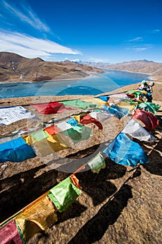 Flags on the mountain