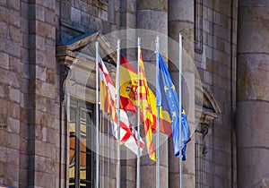 Flags on Old Spanish Government Building