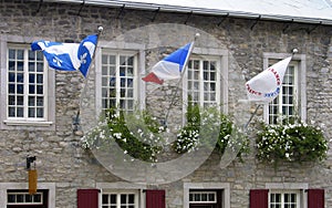 Flags of Quebec photo